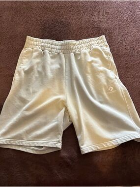 Converse Unisex Light Green Athletic Logo Shorts